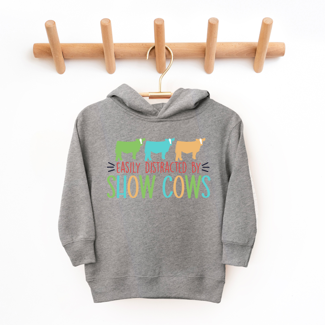 Easily Distracted by Show Cattle | Youth Hoodie (with front pocket) {x/s and large)
