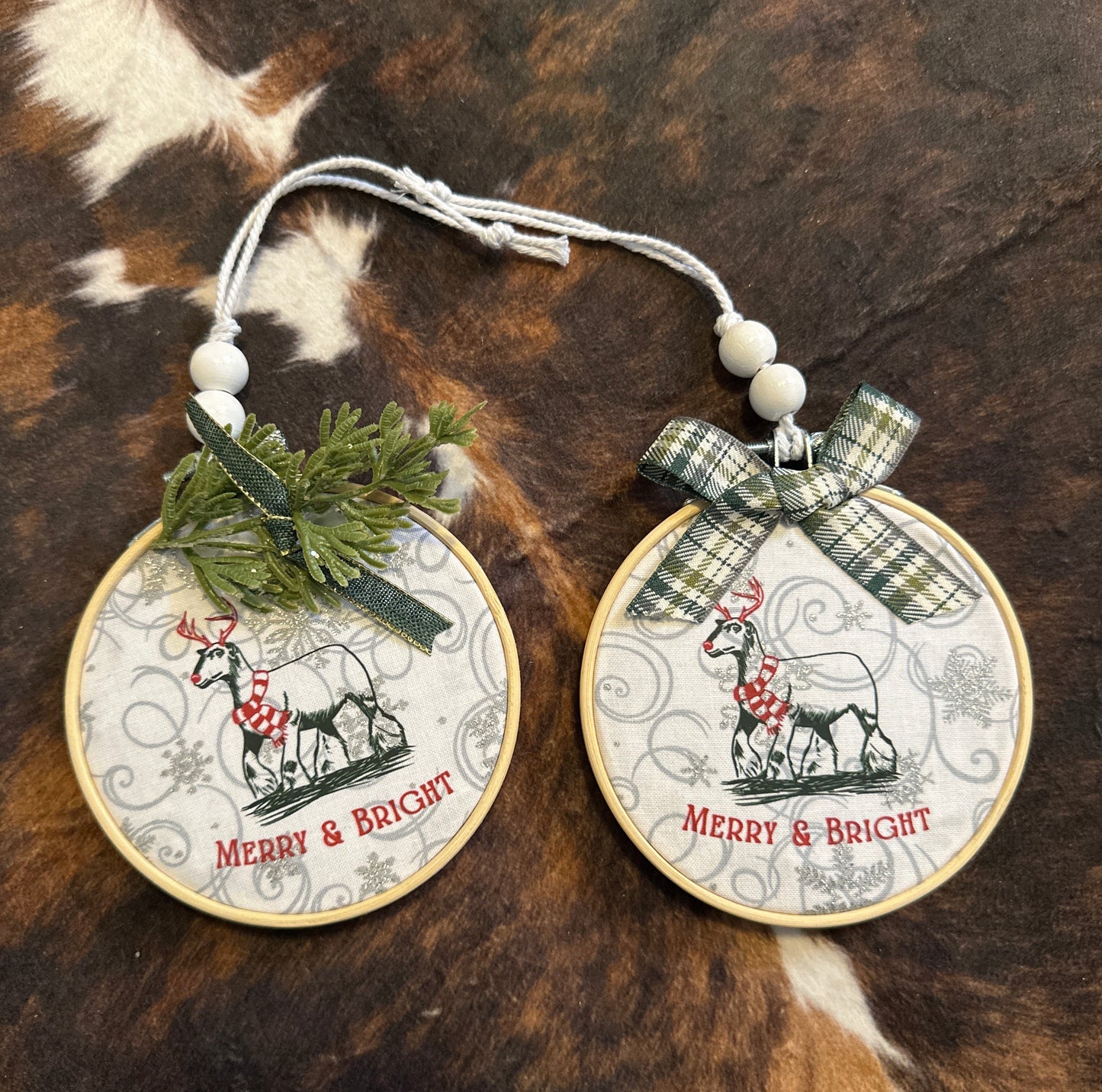 Merry + Bright Show Lamb Ornament