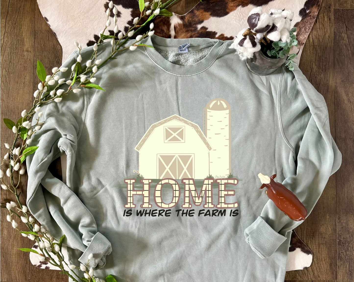 Home is Where the Farm Is | Adult Crewneck Pullover