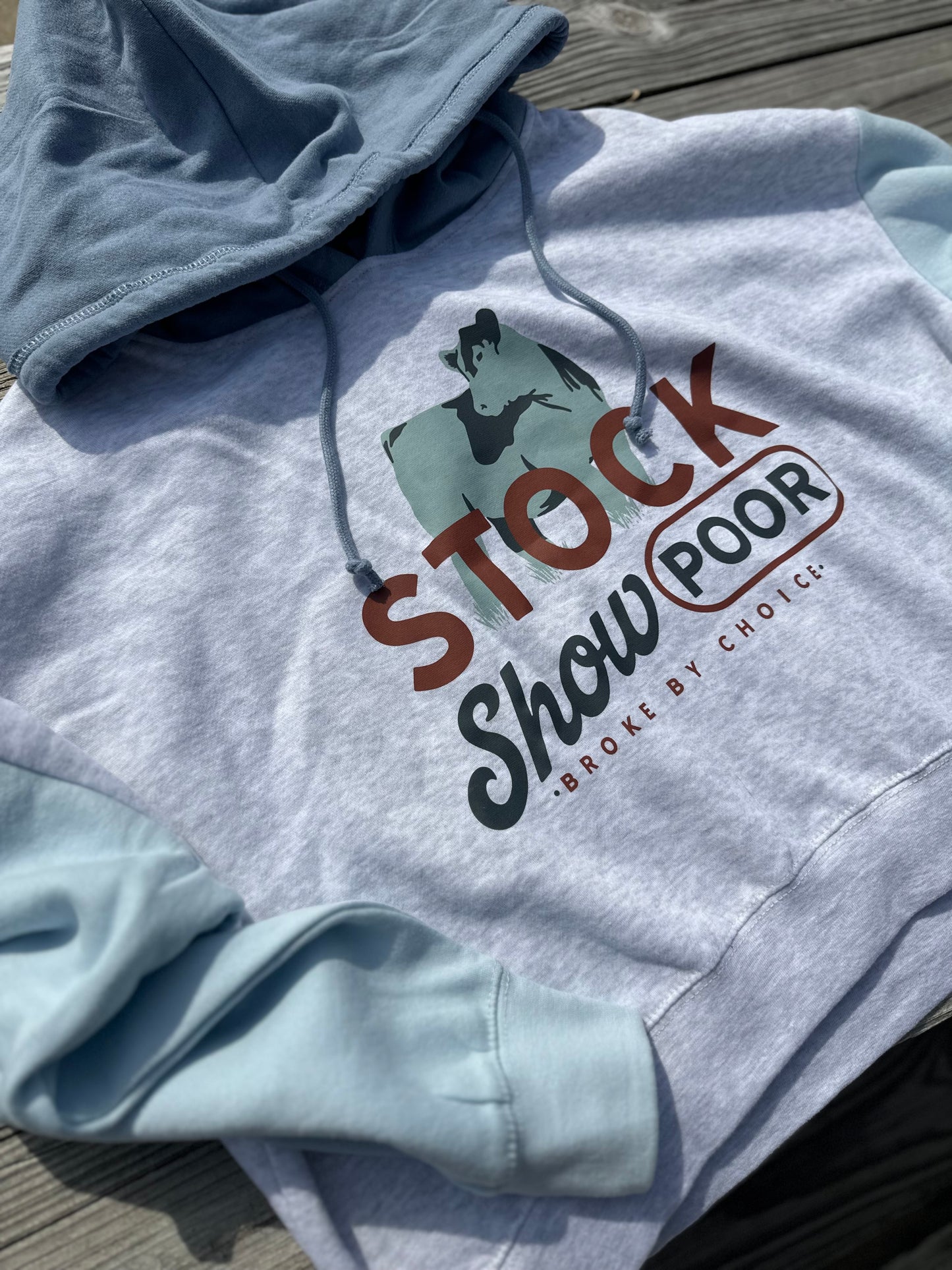 Stock Show Poor | Women’s Color Block ‘Cropped’ Hoodie