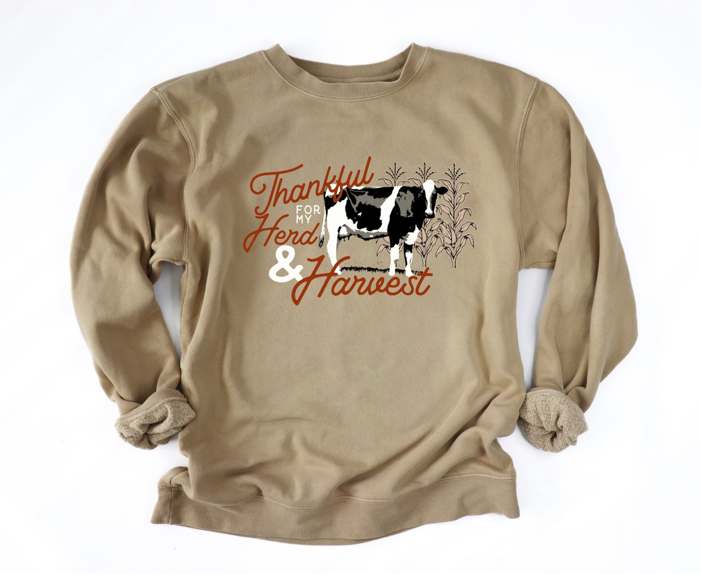 Thankful for my Dairy Herd & Harvest | Adult Crewneck Pullover