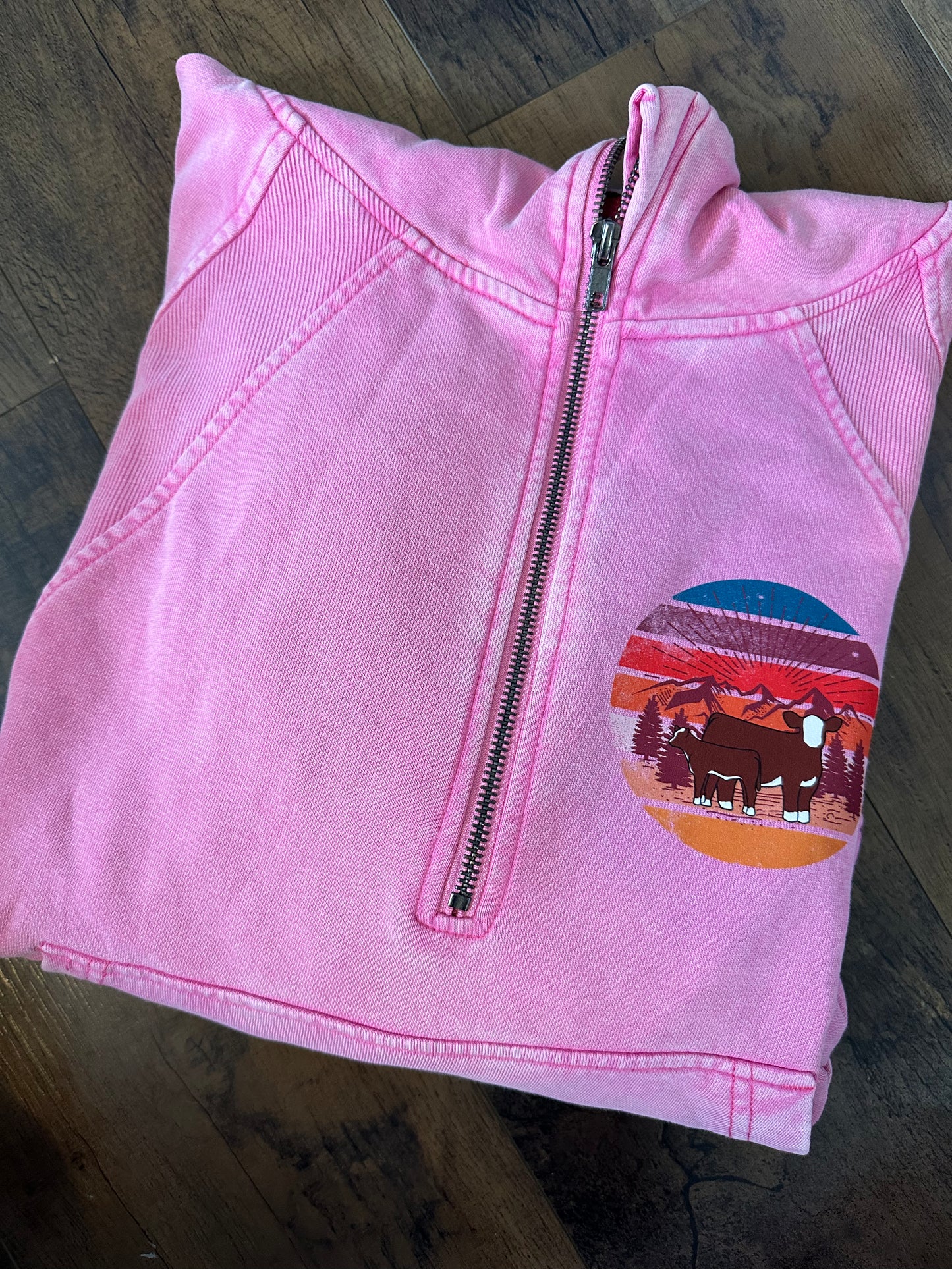 Quarter Zip Adult Hoodie | Hereford