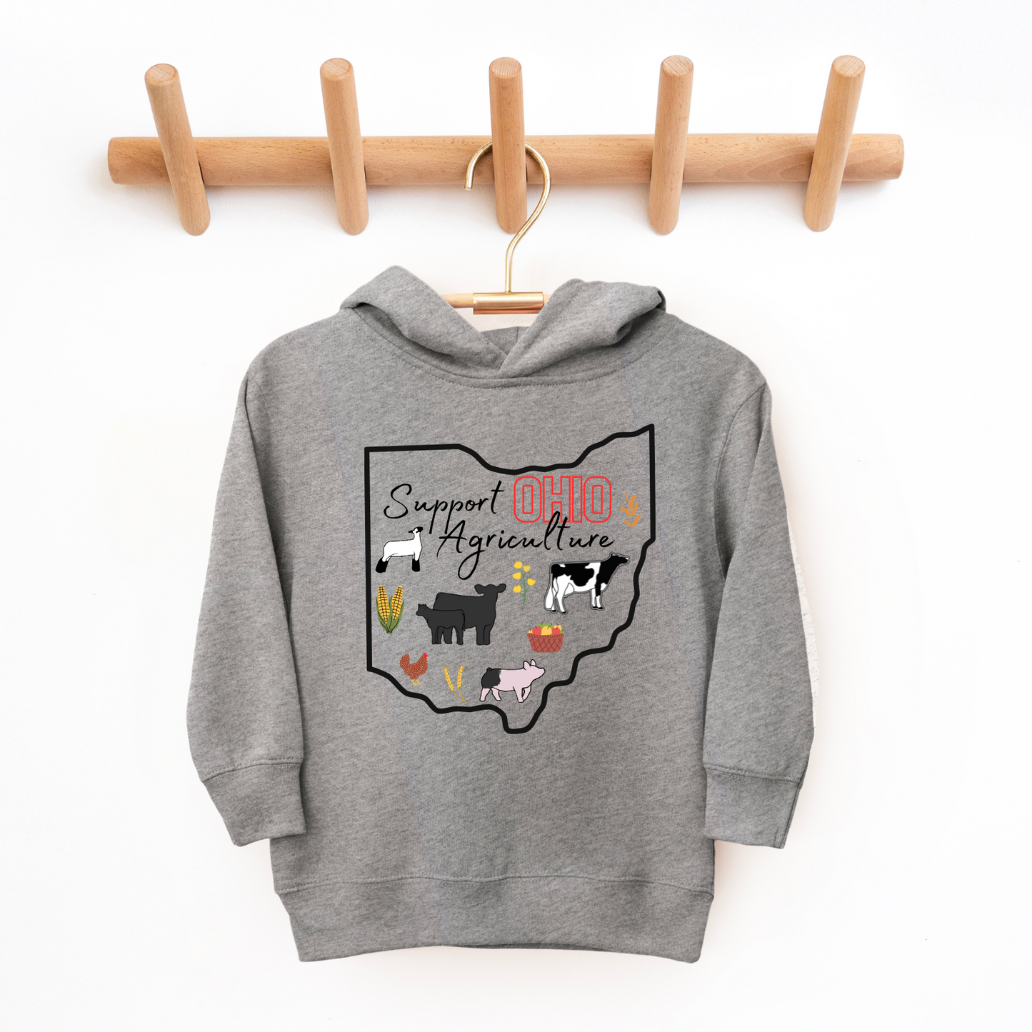 Support Ohio Agriculture | Toddler + Youth Hoodie