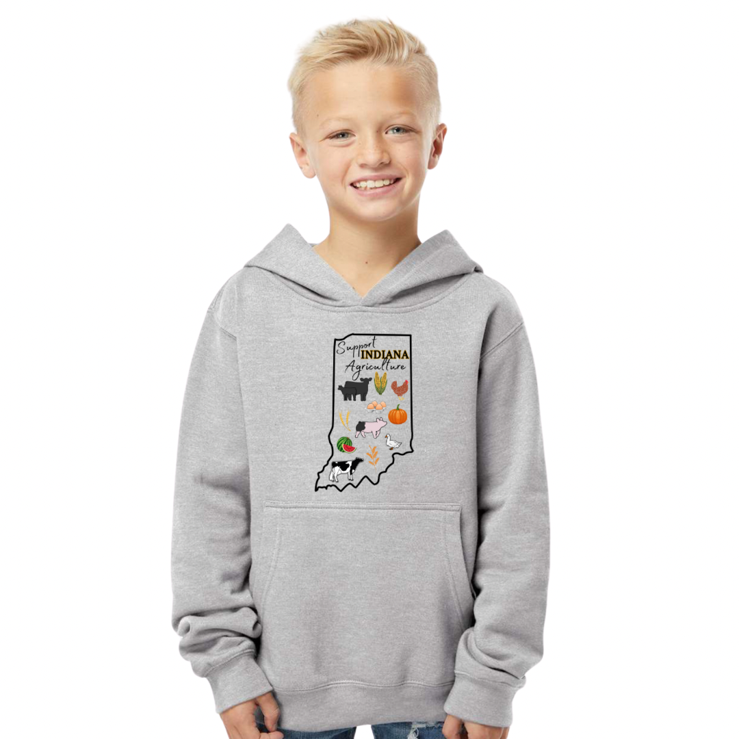 Support Indiana Agriculture | Toddler + Youth Hoodie