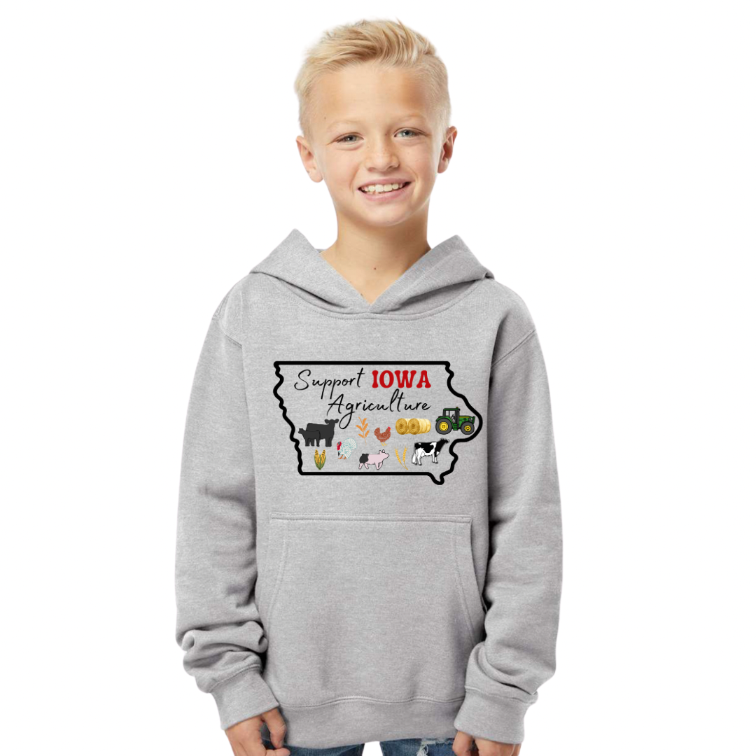Support Iowa Agriculture | Toddler + Youth Hoodie