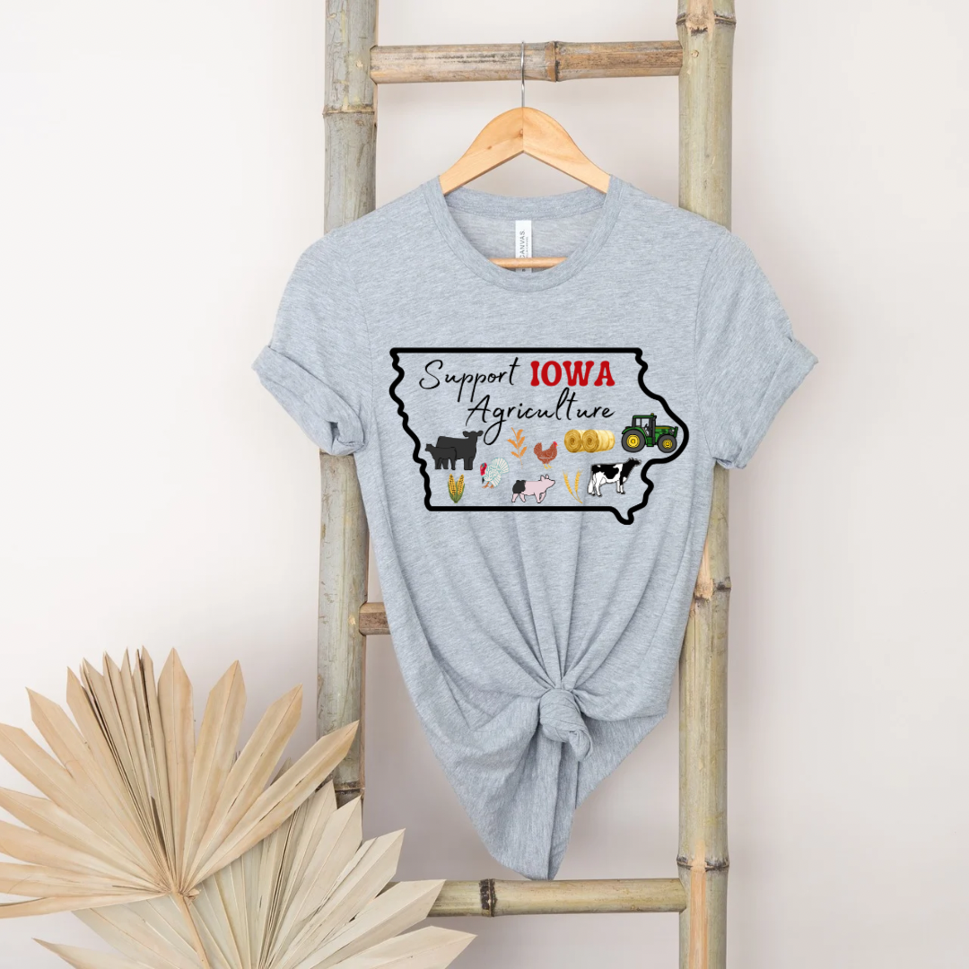 Support Iowa Agriculture | Adult Tee (Long or Short Sleeve)