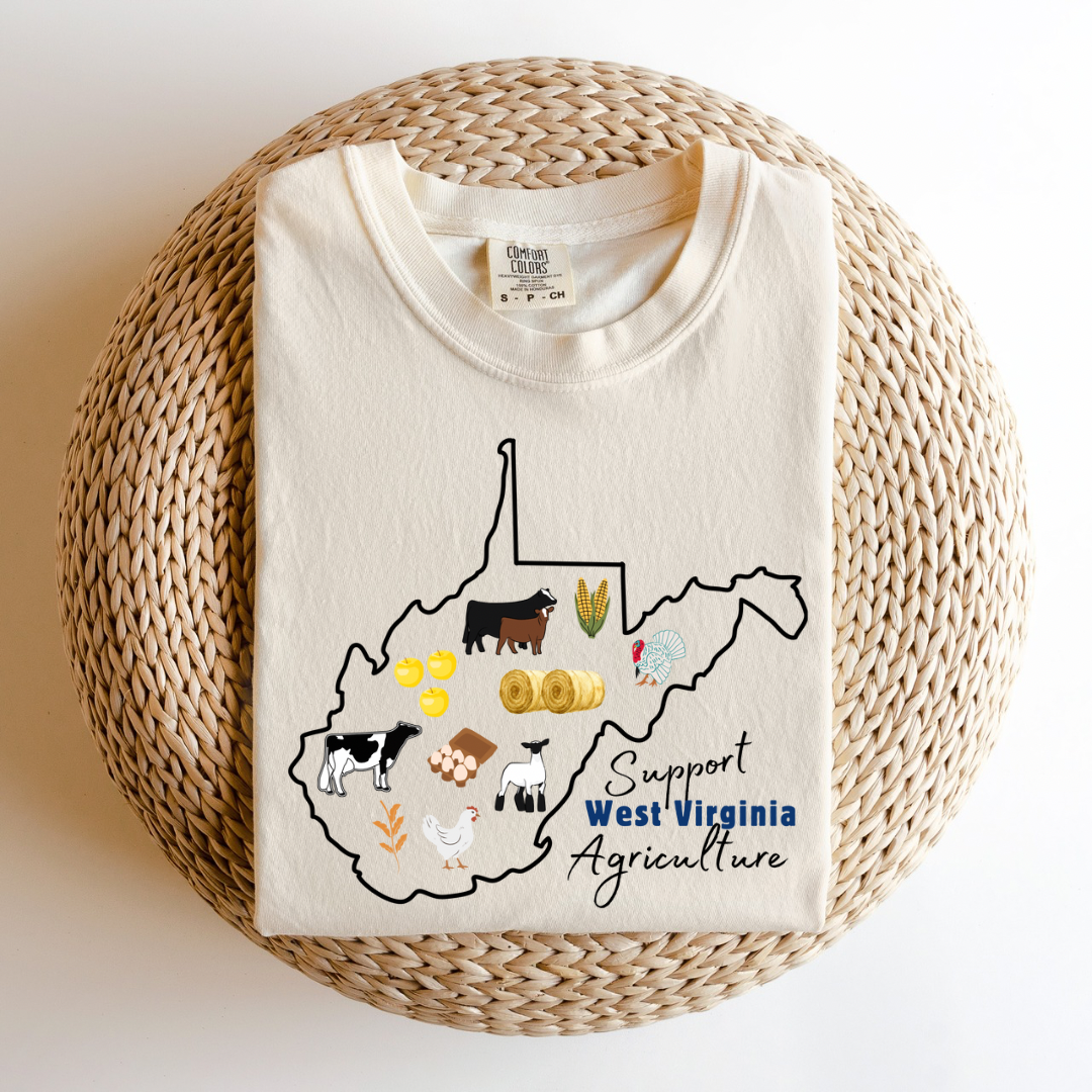 Support West Virginia Agriculture | Adult Tee (Long or Short Sleeve)
