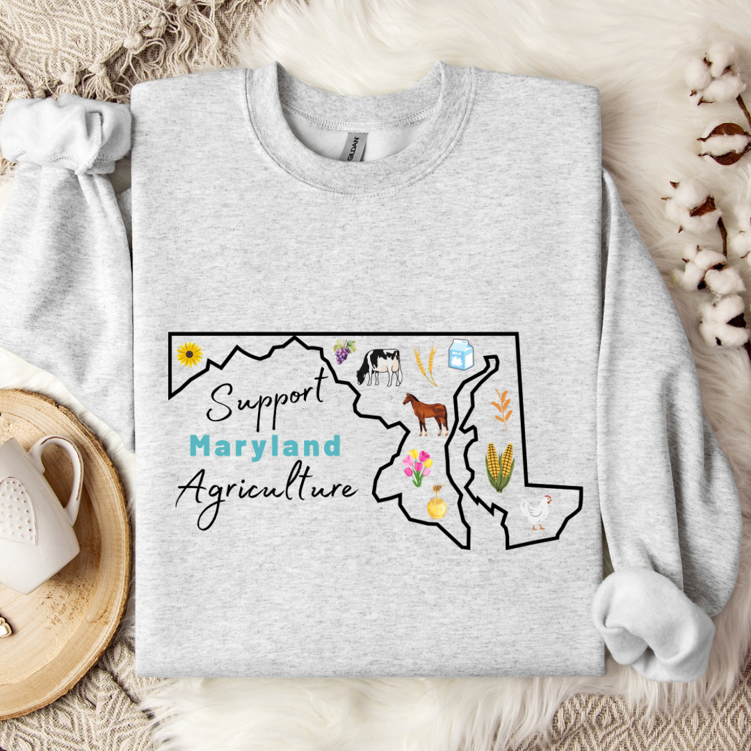 Support Maryland Agriculture | Adult Crewneck