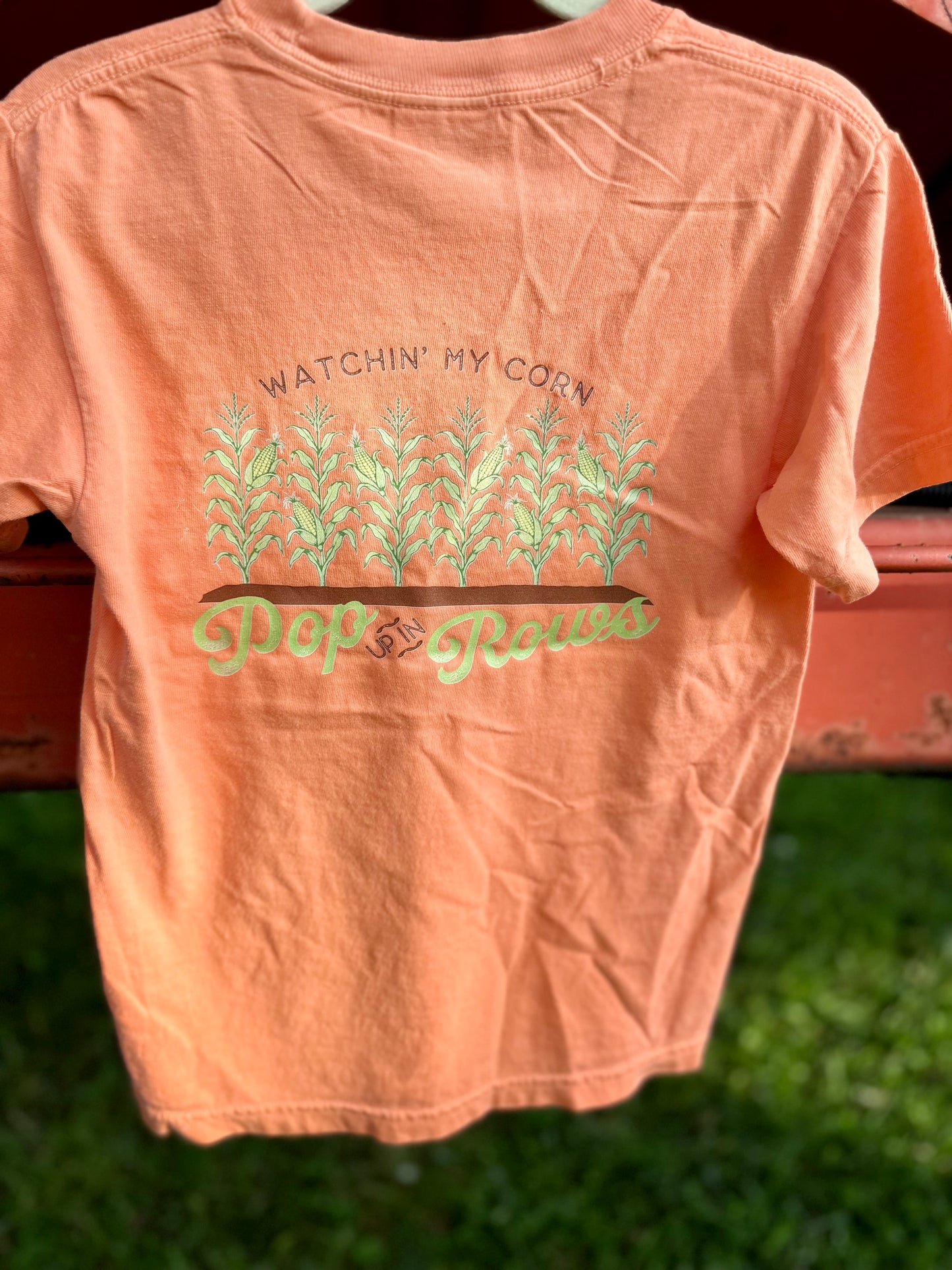 Watchin My Corn Pop Up in Rows | Youth Tee