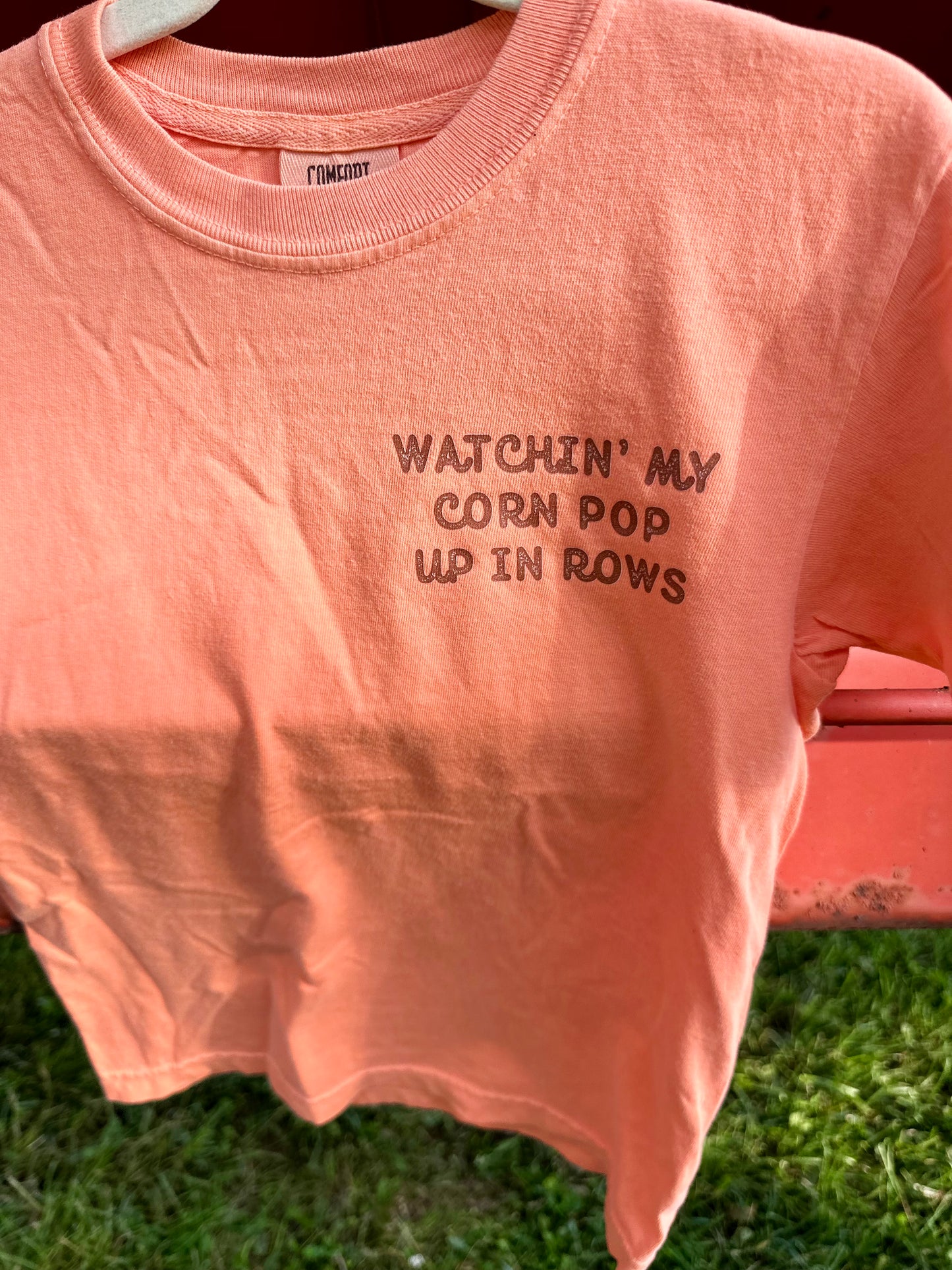 Watchin My Corn Pop Up in Rows | Youth Tee