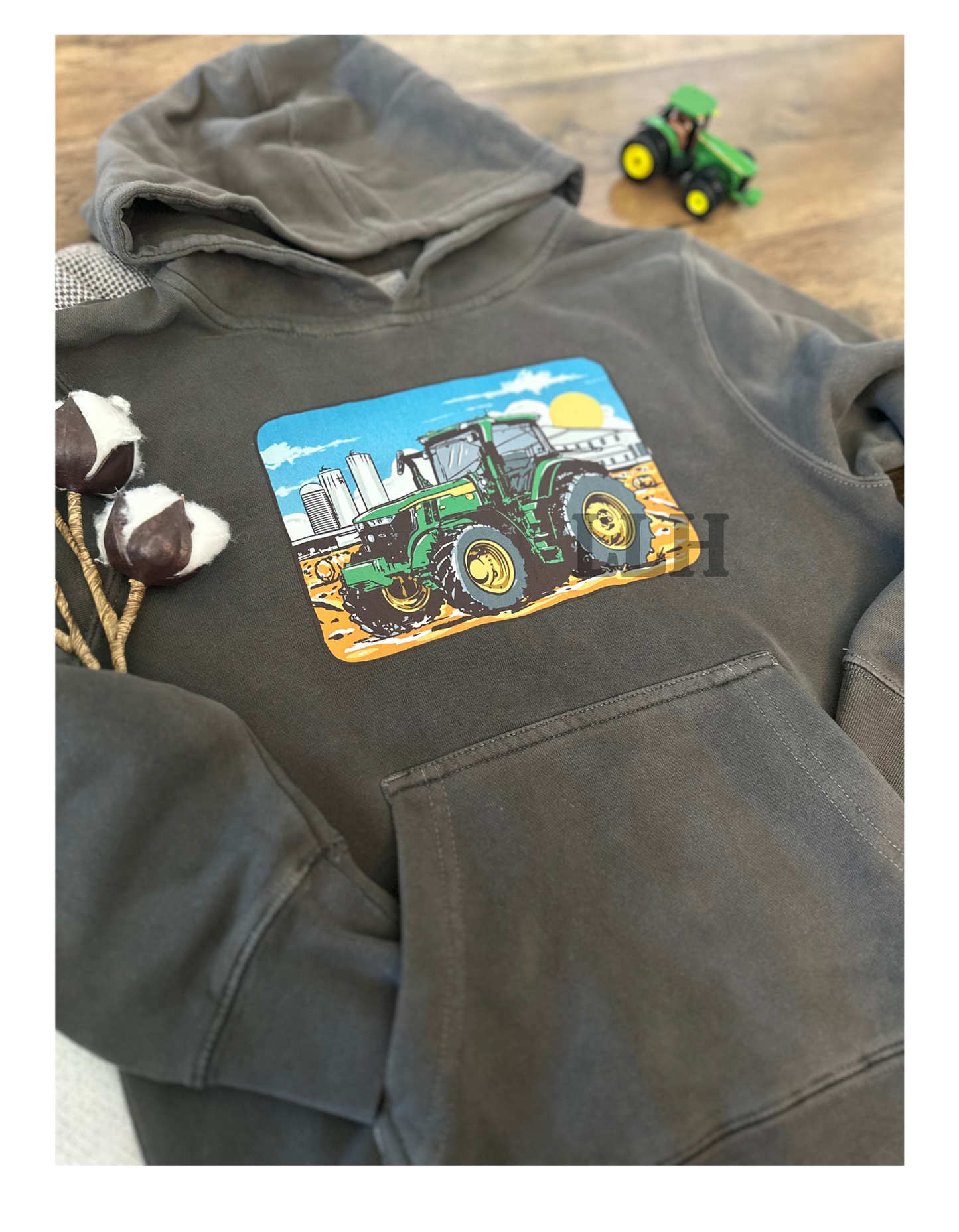 Big Green Tractor | Youth Hoodie {XS to Large}