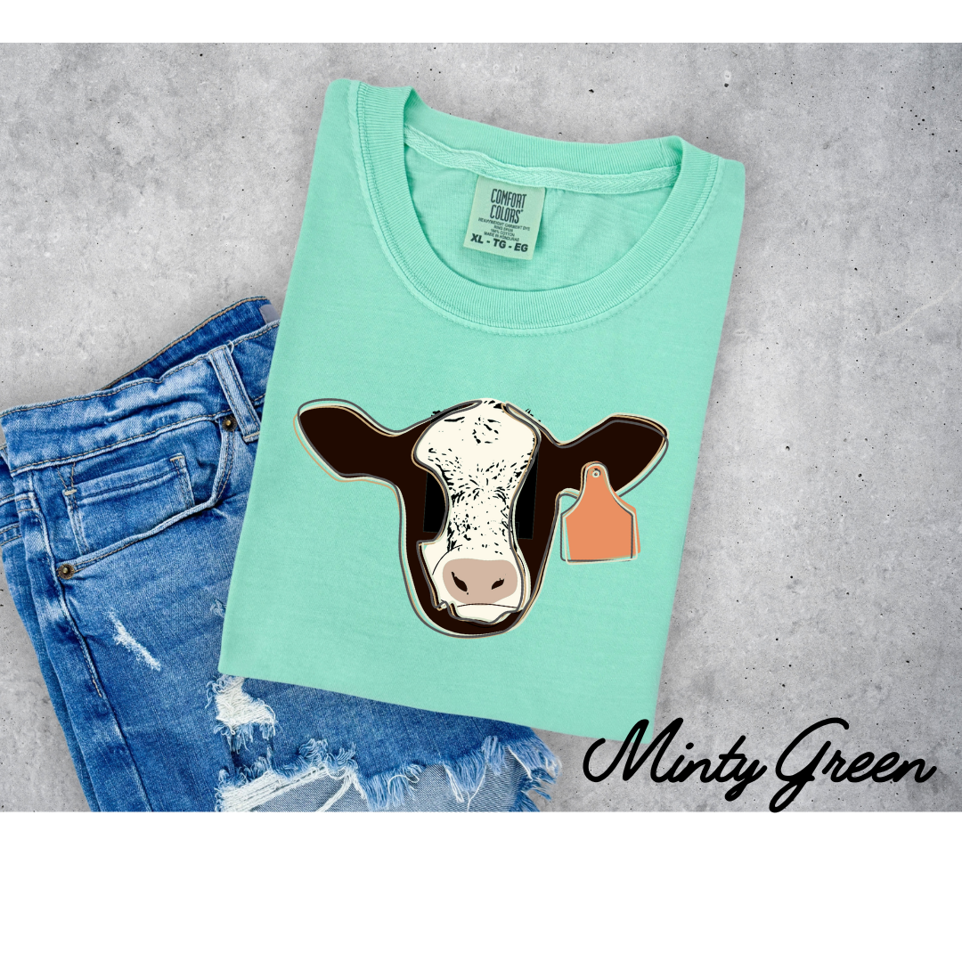 Baldie Calf | Comfort Colors Adult Tee
