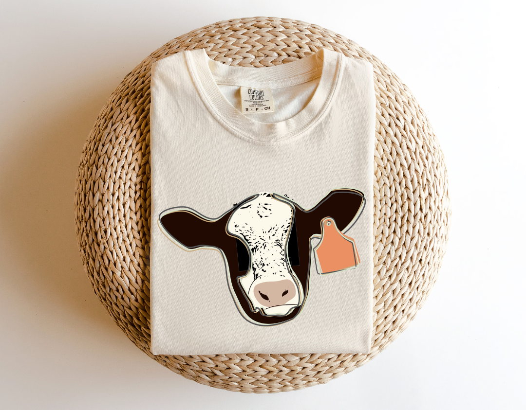 Baldie Calf | Comfort Colors Adult Tee