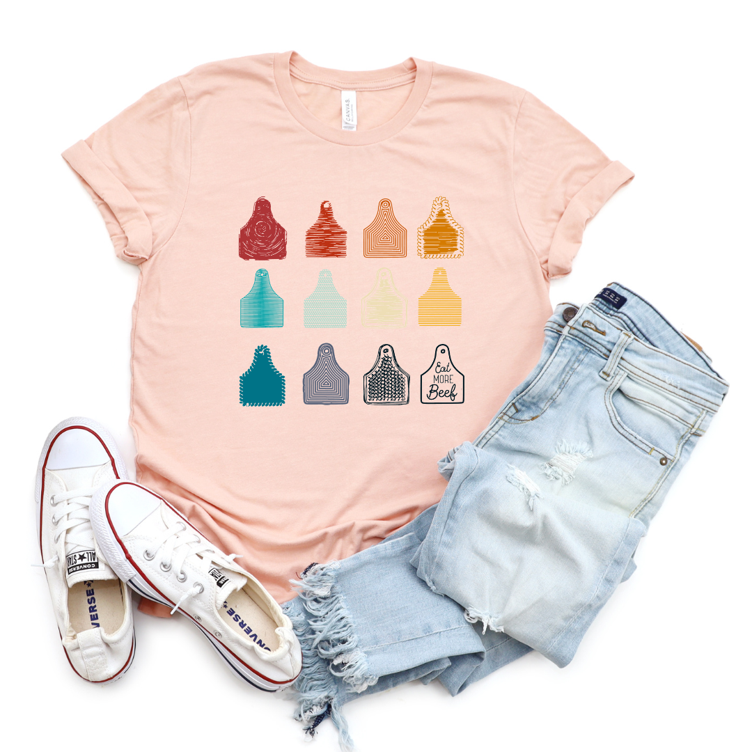 Beef Ear Tags | Adult Tee