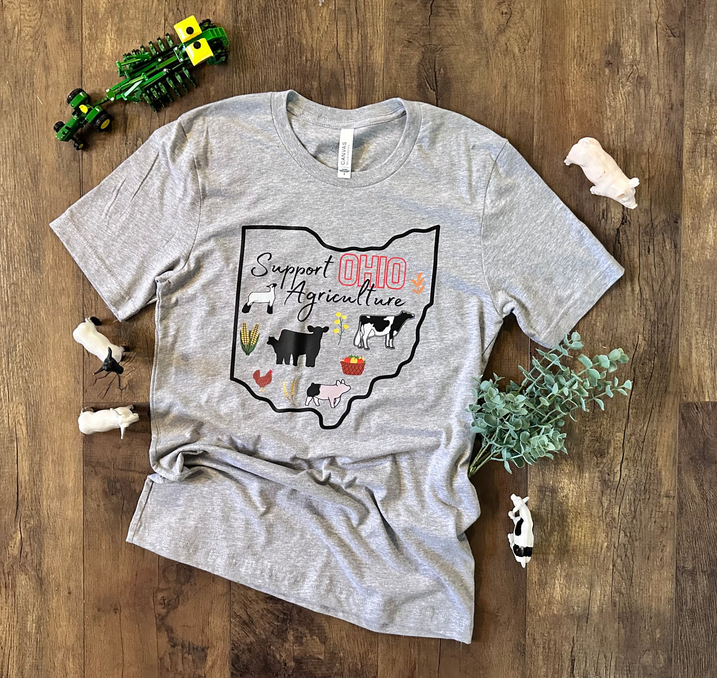 Support Ohio Agriculture | Adult Tee (Long or Short Sleeve)