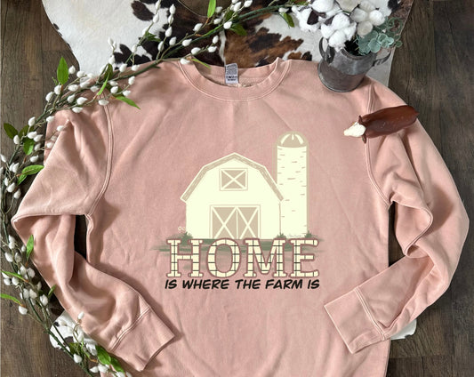Home is Where the Farm Is | Adult Crewneck Pullover