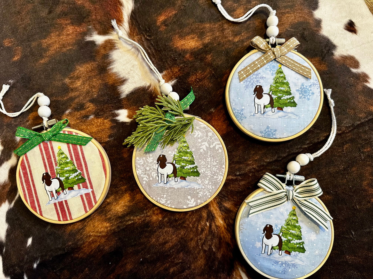 Show Goat Christmas Ornament