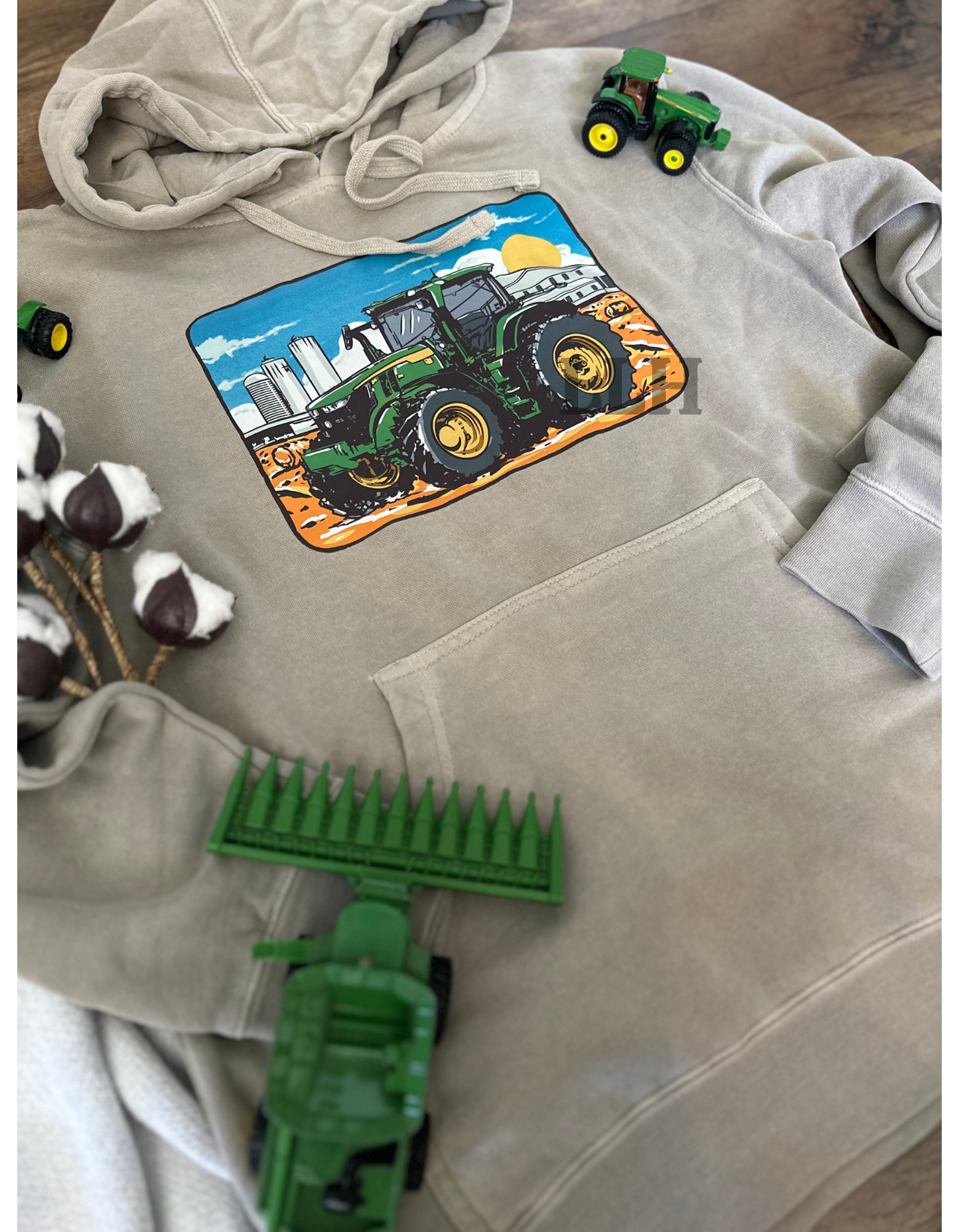 Big Green Tractor | Adult Hoodie
