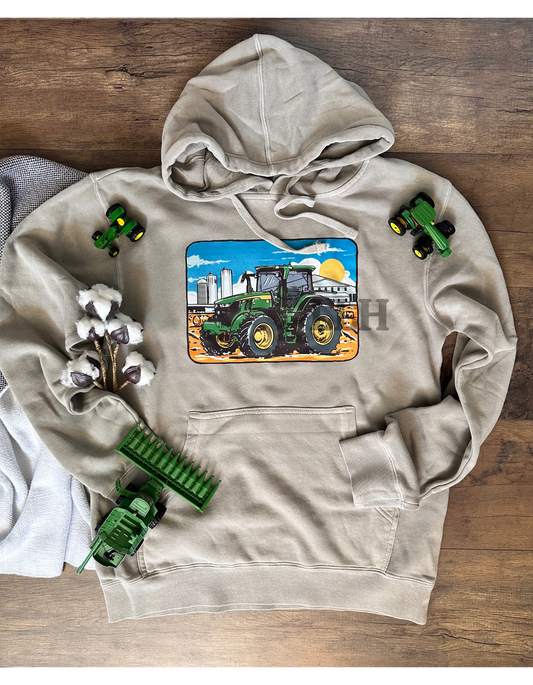 Big Green Tractor | Adult Hoodie