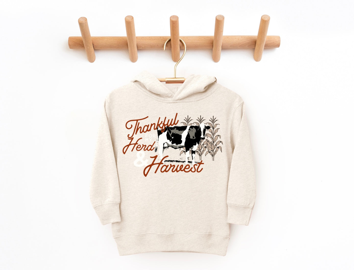 Thankful for my Dairy Herd & Harvest  | Toddler Hoodie