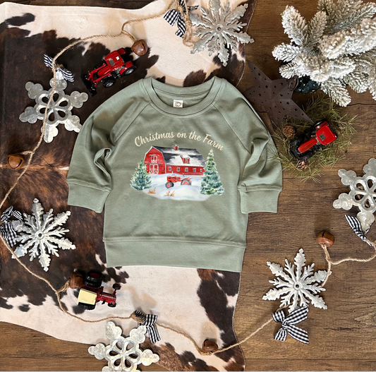 Christmas on the Farm | Infant Pullover 6/12 month