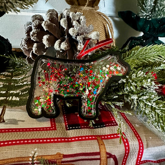 Glitter Shaker Christmas Ornament | Show Steer