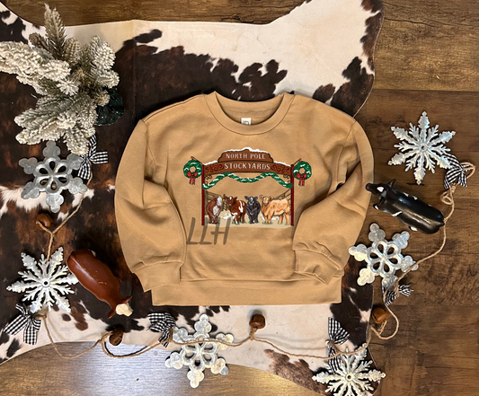 North Pole Stockyards | Infant + Toddler Fleece Pullover (2T, 3T, 5/6)