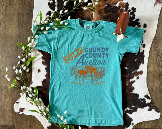 Grundy County Auction | Youth Tee {X/S to Large}