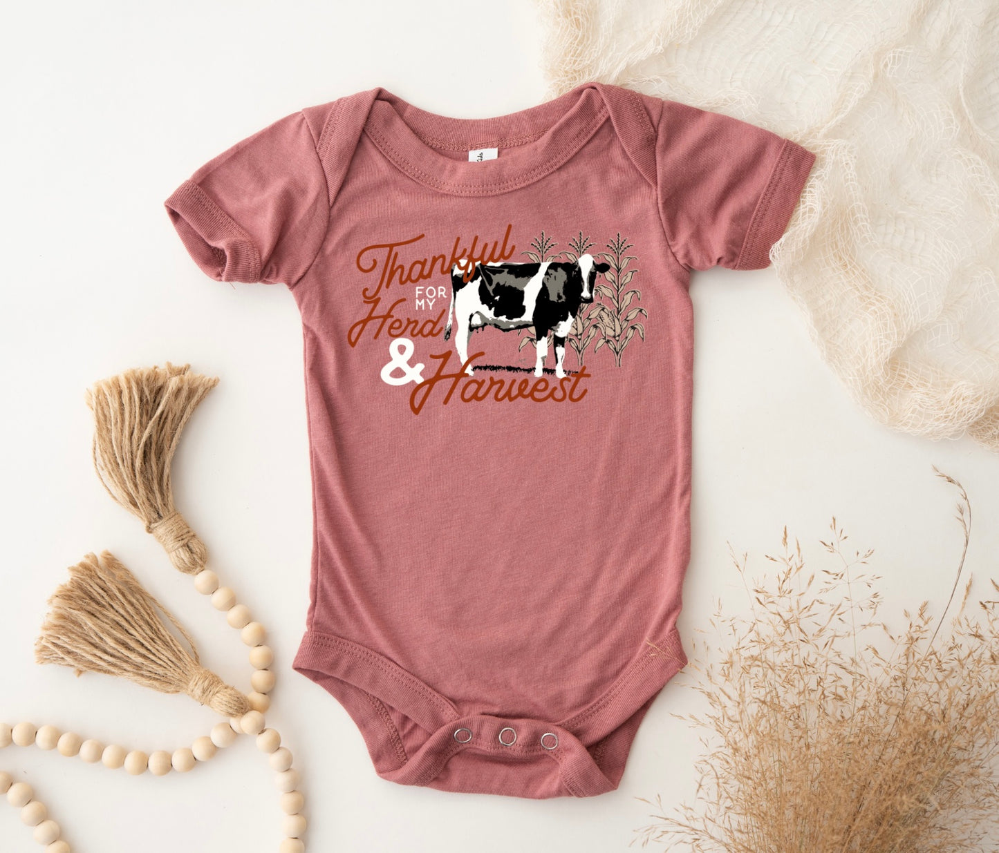 Thankful for my Dairy Herd & Harvest  | Infant, Toddler + Youth Tee