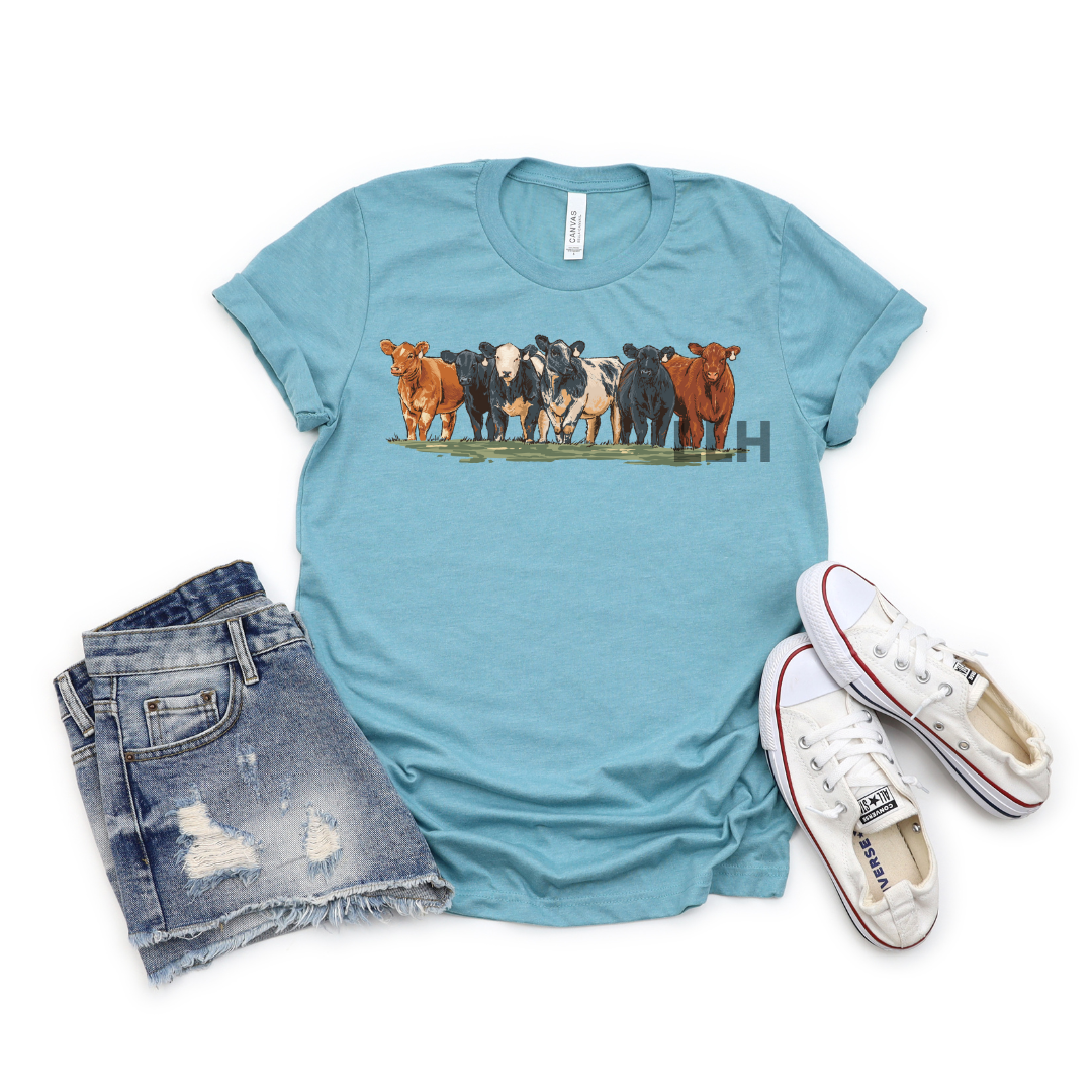 Spring Cattle Round Up | Bella Canvas Adult Tee