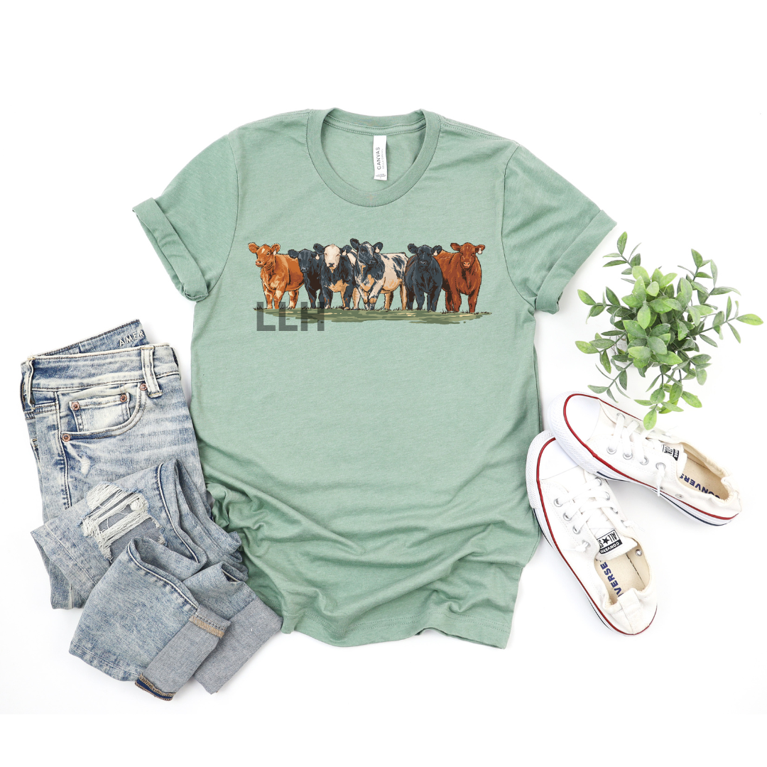 Spring Cattle Round Up | Bella Canvas Adult Tee