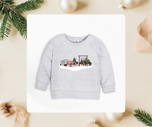 Christmas Bull Hauler | Infant Pullover