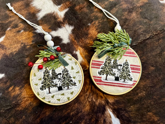 Winter Wonderland Lamb Christmas Ornament