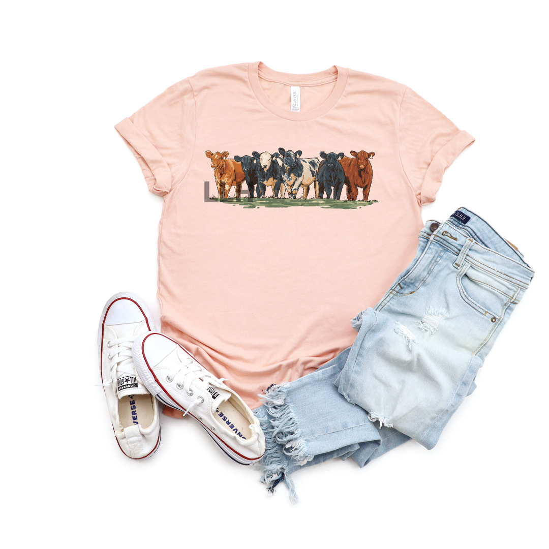 Spring Cattle Round Up | Bella Canvas Adult Tee