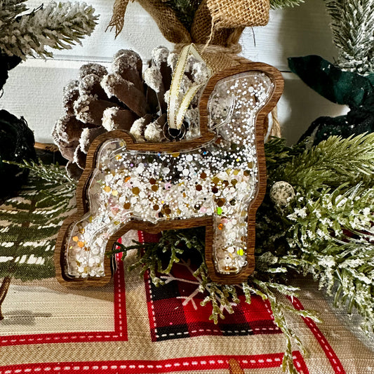 Glitter Shaker Christmas Ornament | Show Goat