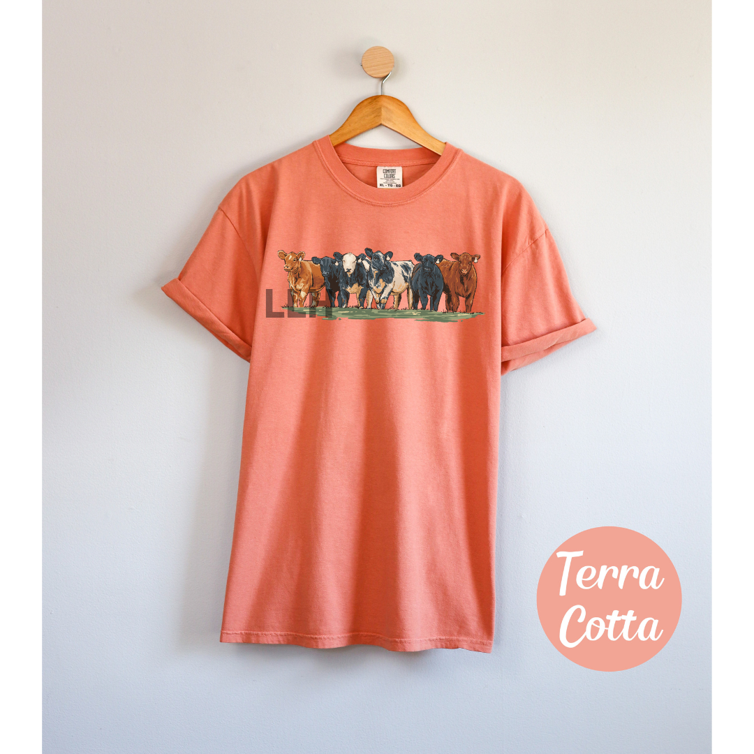 Spring Cattle Round Up | Comfort Colors Adult Tee