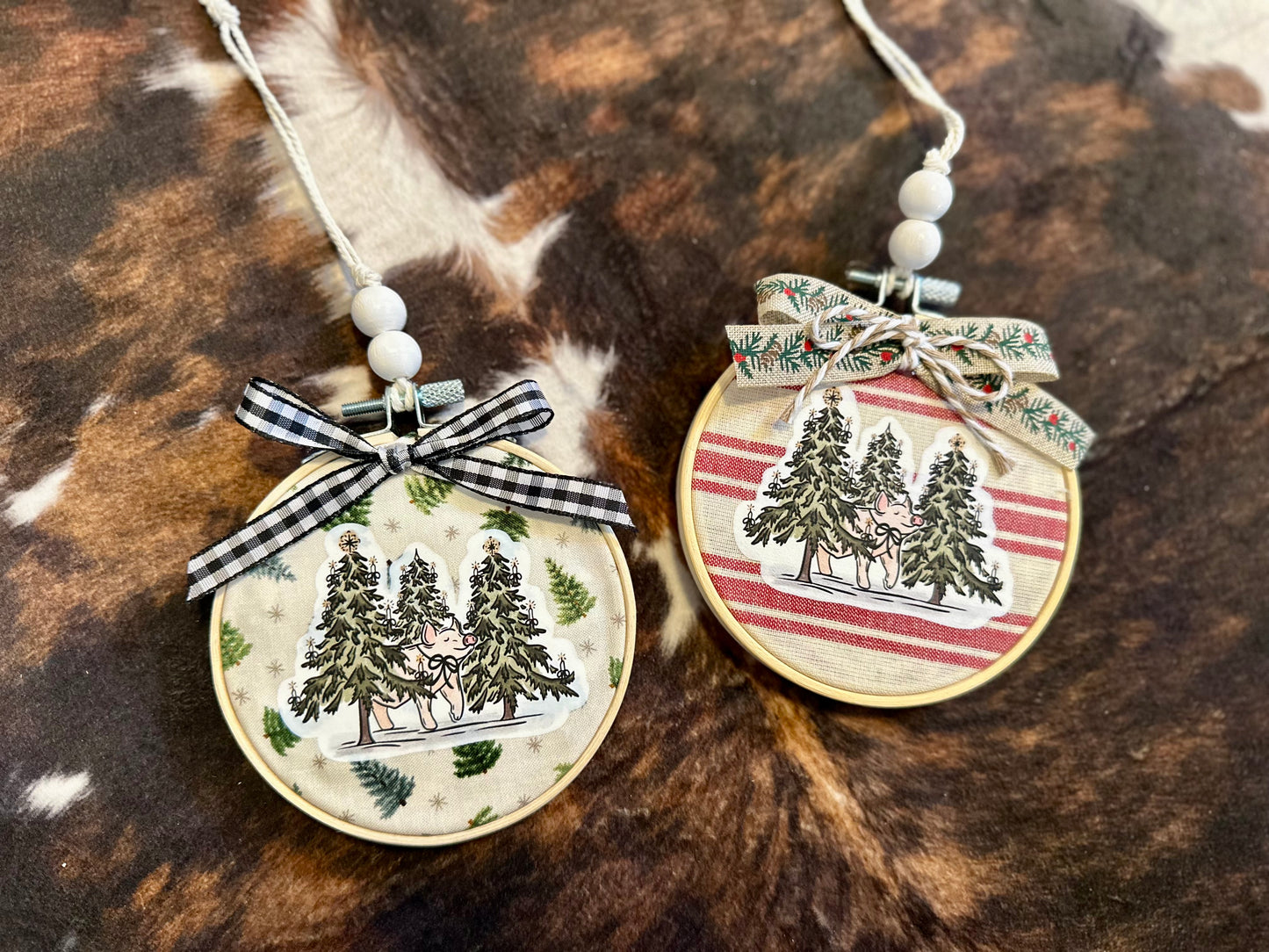 Winter Wonderland Pig Christmas Ornament