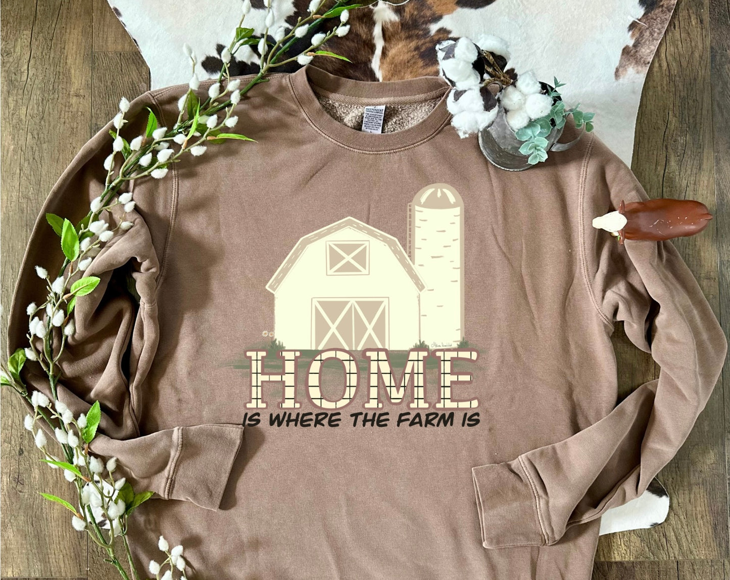 Home is Where the Farm Is | Adult Crewneck Pullover