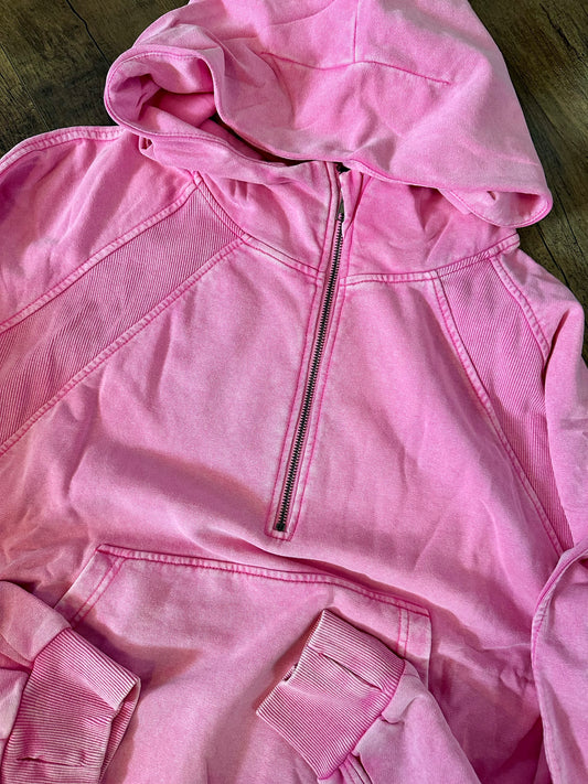 Quarter Zip Adult Hoodie