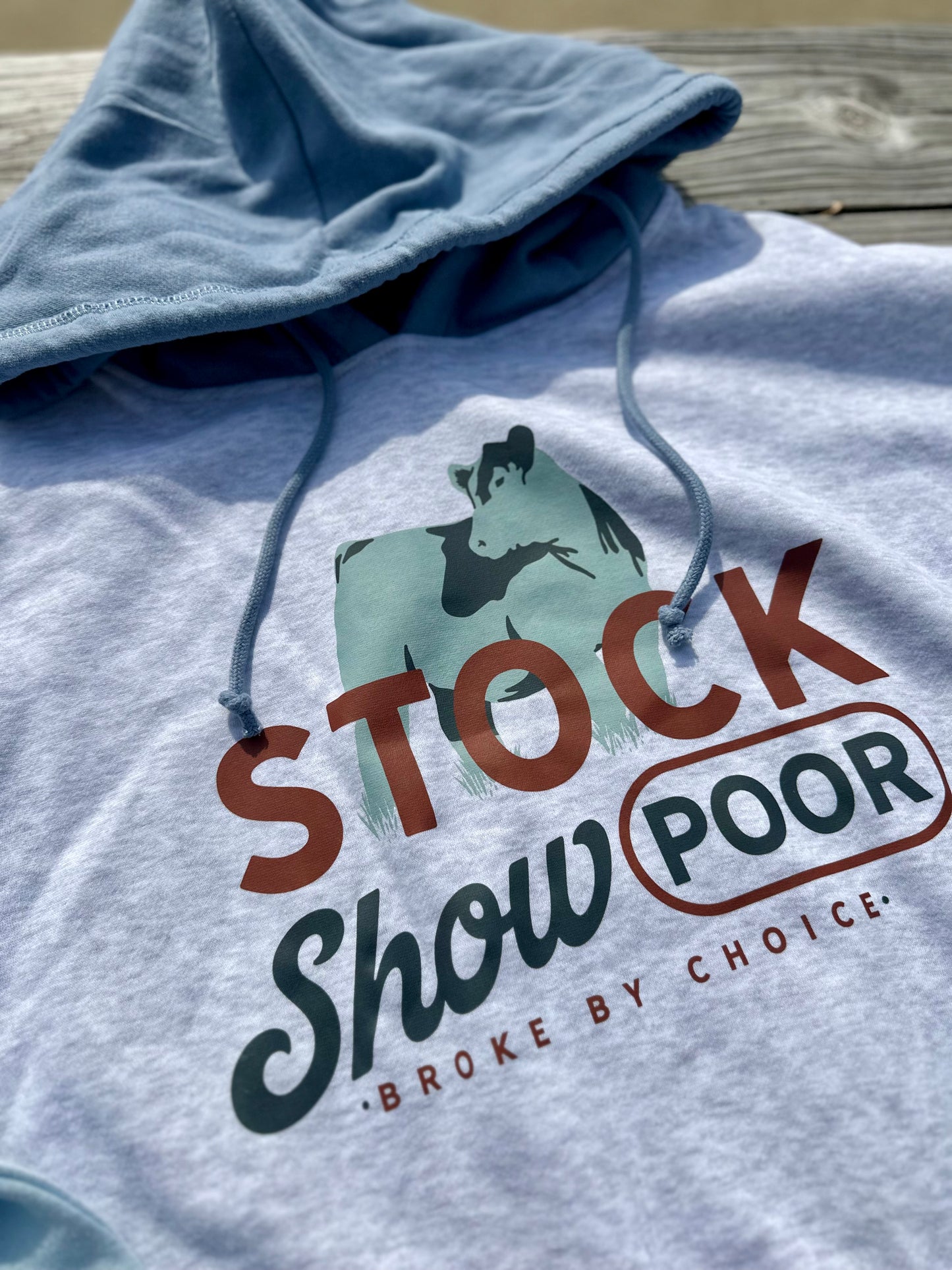 Stock Show Poor | Women’s Color Block ‘Cropped’ Hoodie
