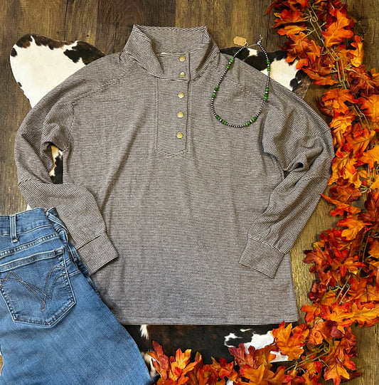 Frankie Striped Knit Pullover