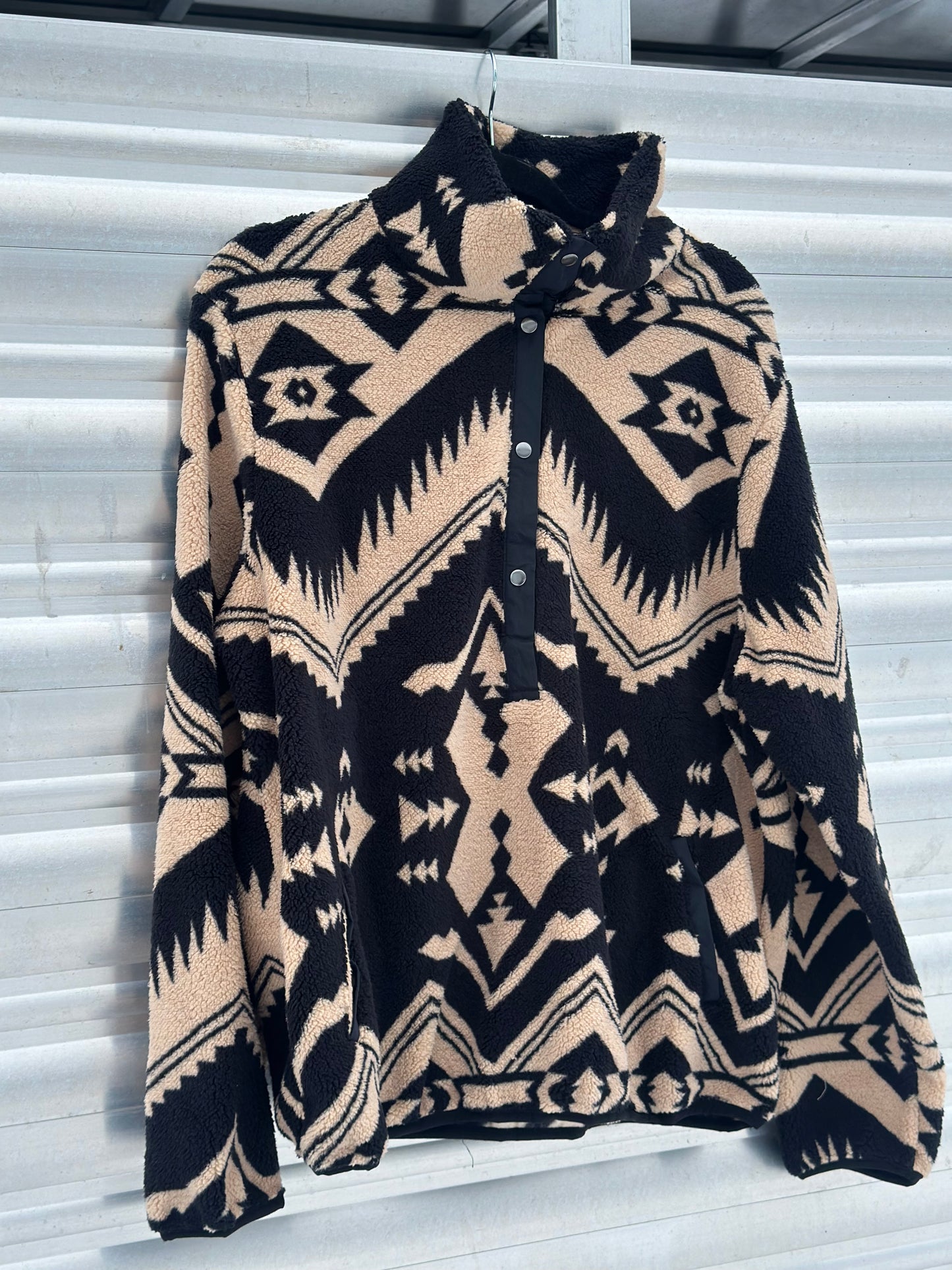Laramie Aztec Sherpa Pullover