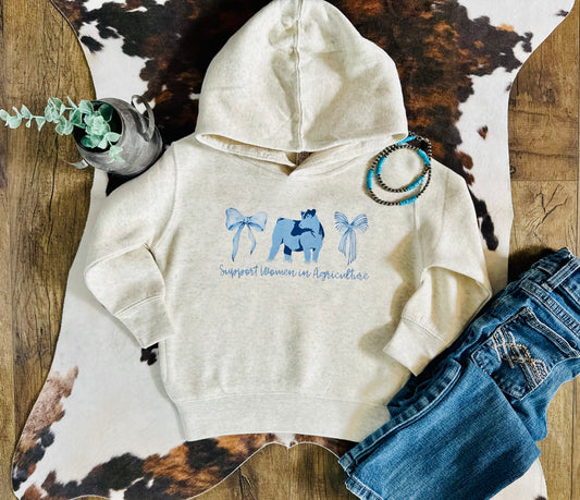 Support Women in Agriculture {Beef Cattle} | Toddler + Youth Hoodie