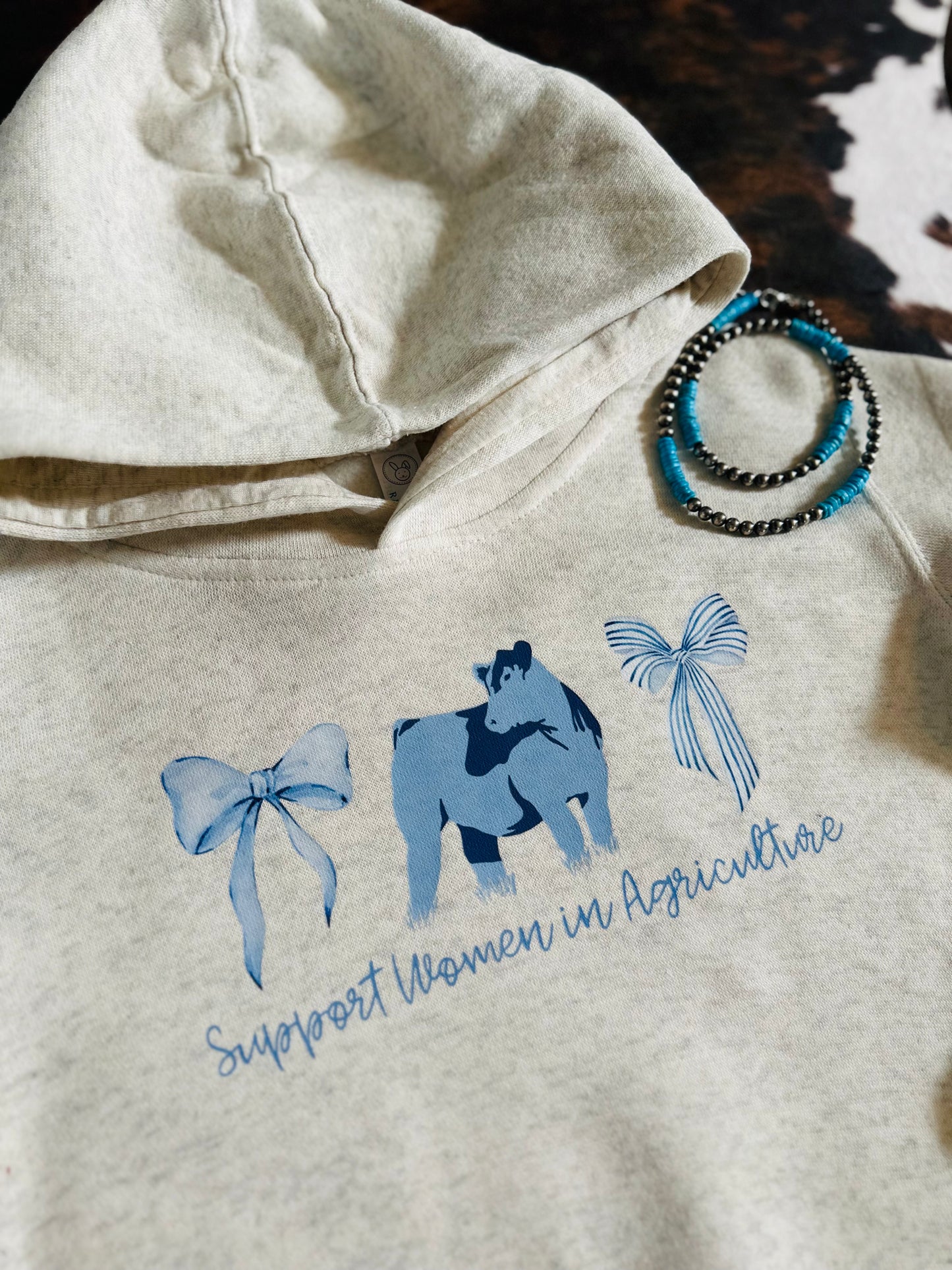 Support Women in Agriculture {Beef Cattle} | Toddler + Youth Hoodie