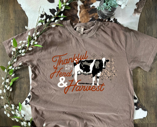 Thankful for my Dairy Herd & Harvest  | Adult Tee