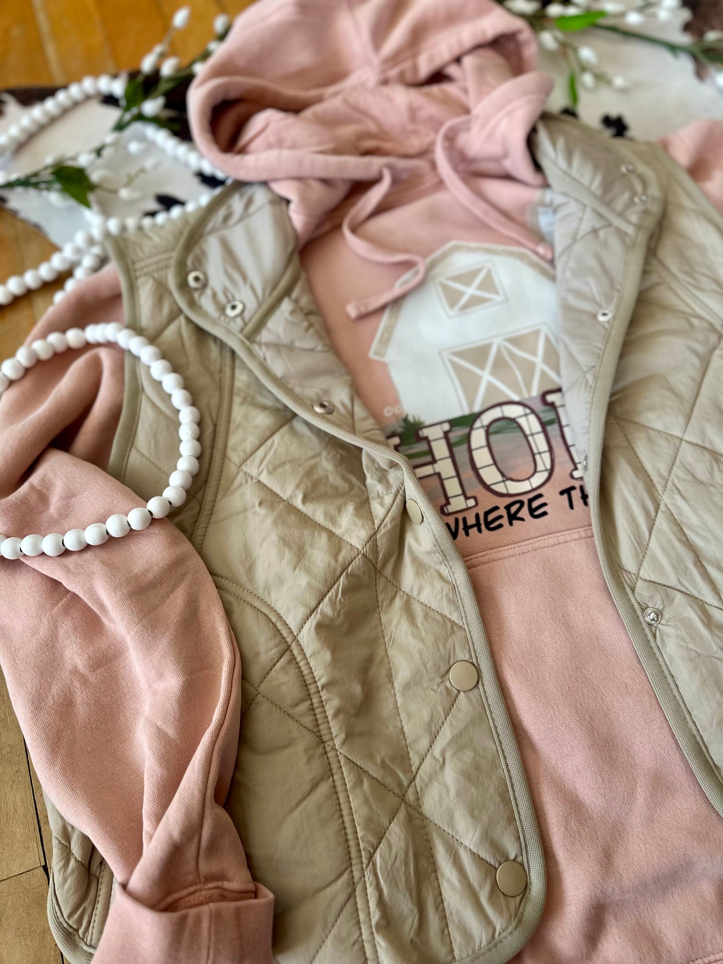 Jayda Snap Button Quilted Vest