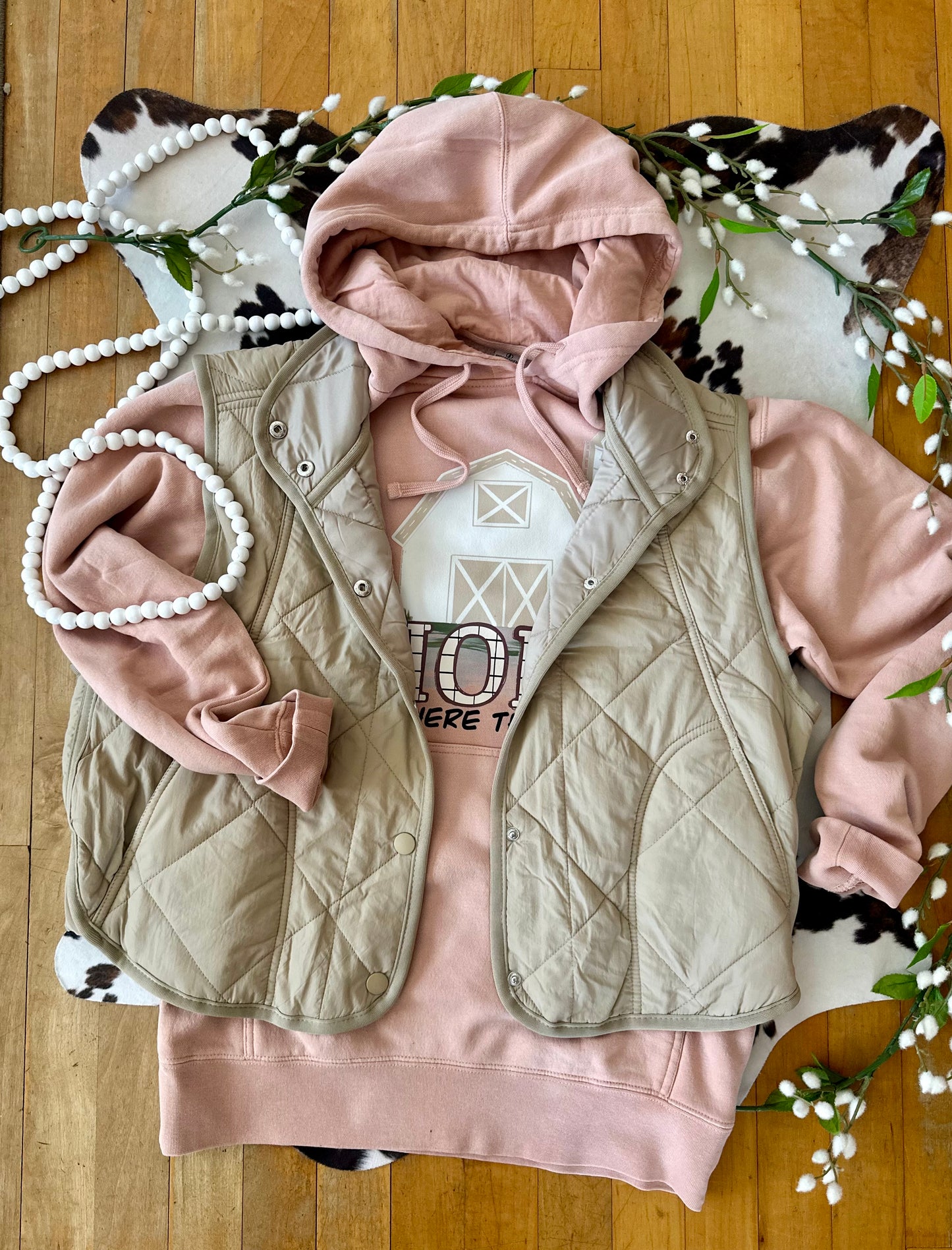 Jayda Snap Button Quilted Vest