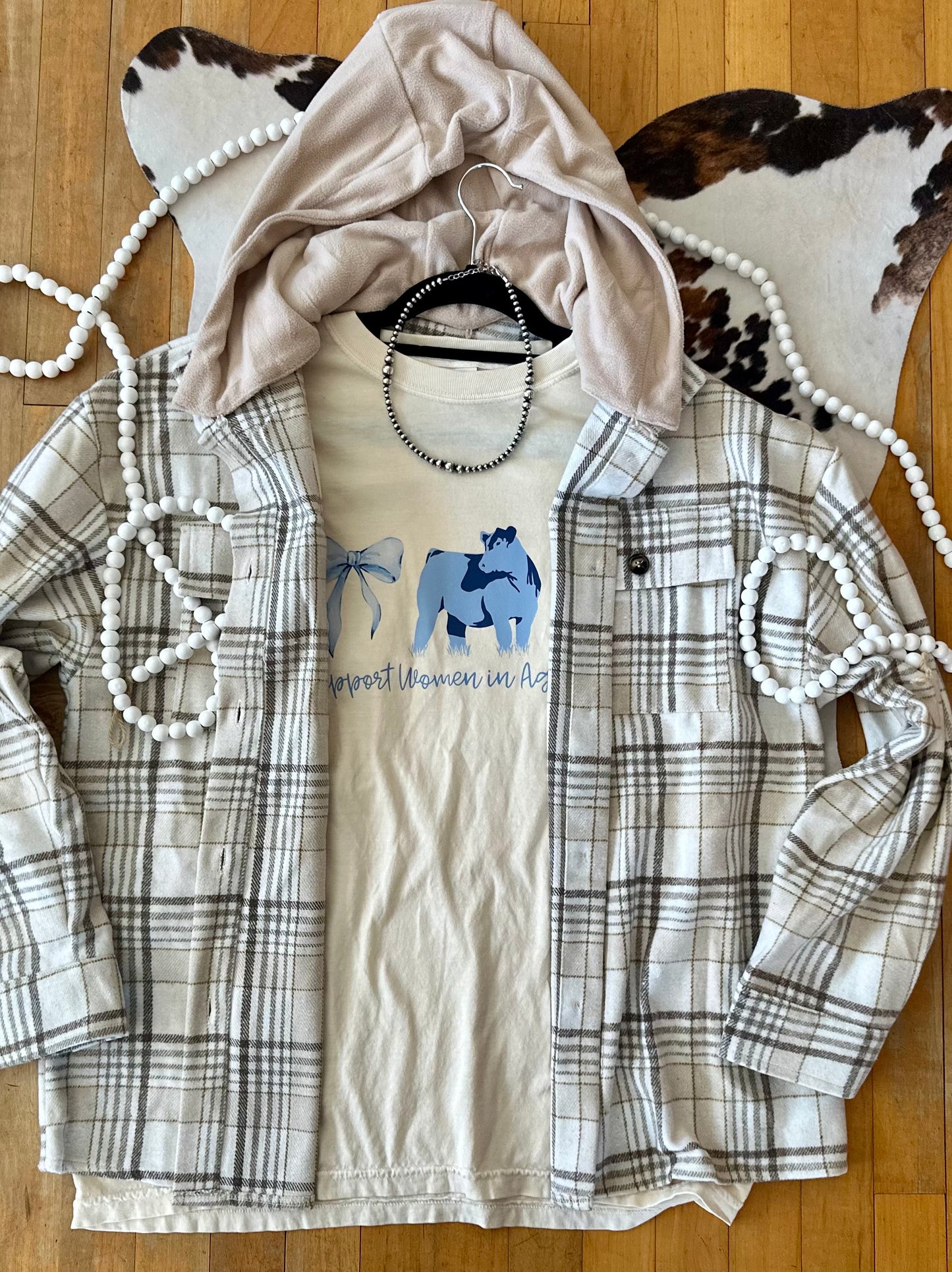 Renlee Vintage Shacket with Removable Hood