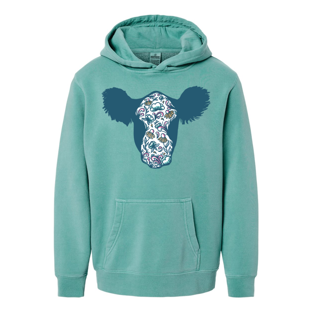 Spring Floral Baldie | Youth Hoodie {XS to Large}