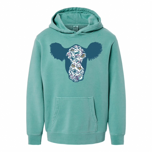 Spring Floral Baldie | Youth Hoodie {XS to Large}